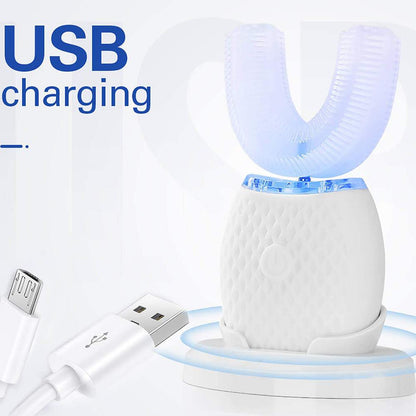 Silicone Electric Toothbrush 360° for Aldult Smart Automatic Whitening Pink Iolaus