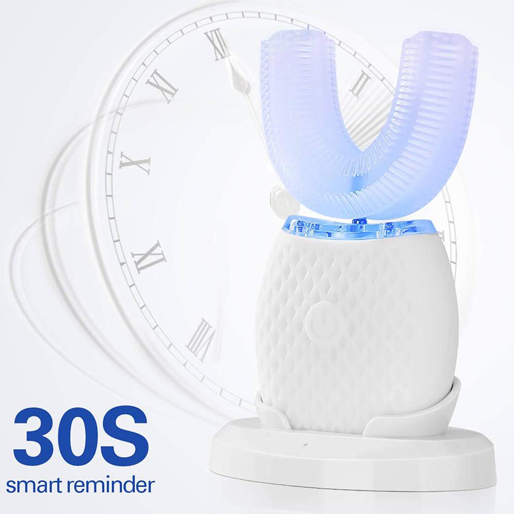 Silicone Electric Toothbrush 360° for Aldult Smart Automatic Whitening Pink Iolaus