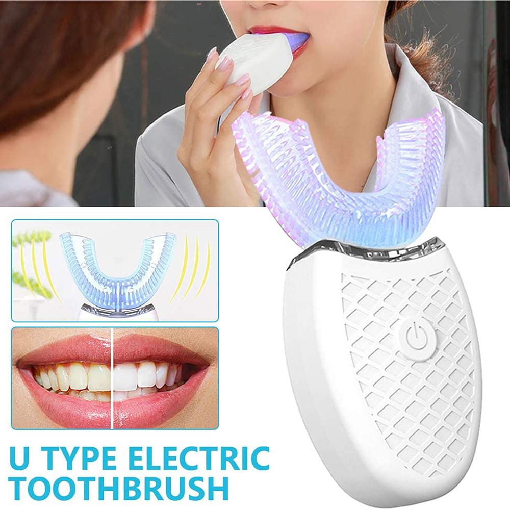 Silicone Electric Toothbrush 360° for Aldult Smart Automatic Whitening Pink Iolaus