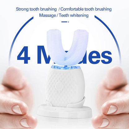 Silicone Electric Toothbrush 360° for Aldult Smart Automatic Whitening Pink Iolaus