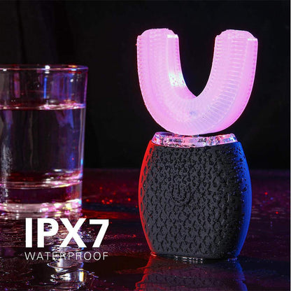 Silicone Electric Toothbrush 360° for Aldult Smart Automatic Whitening Pink Iolaus