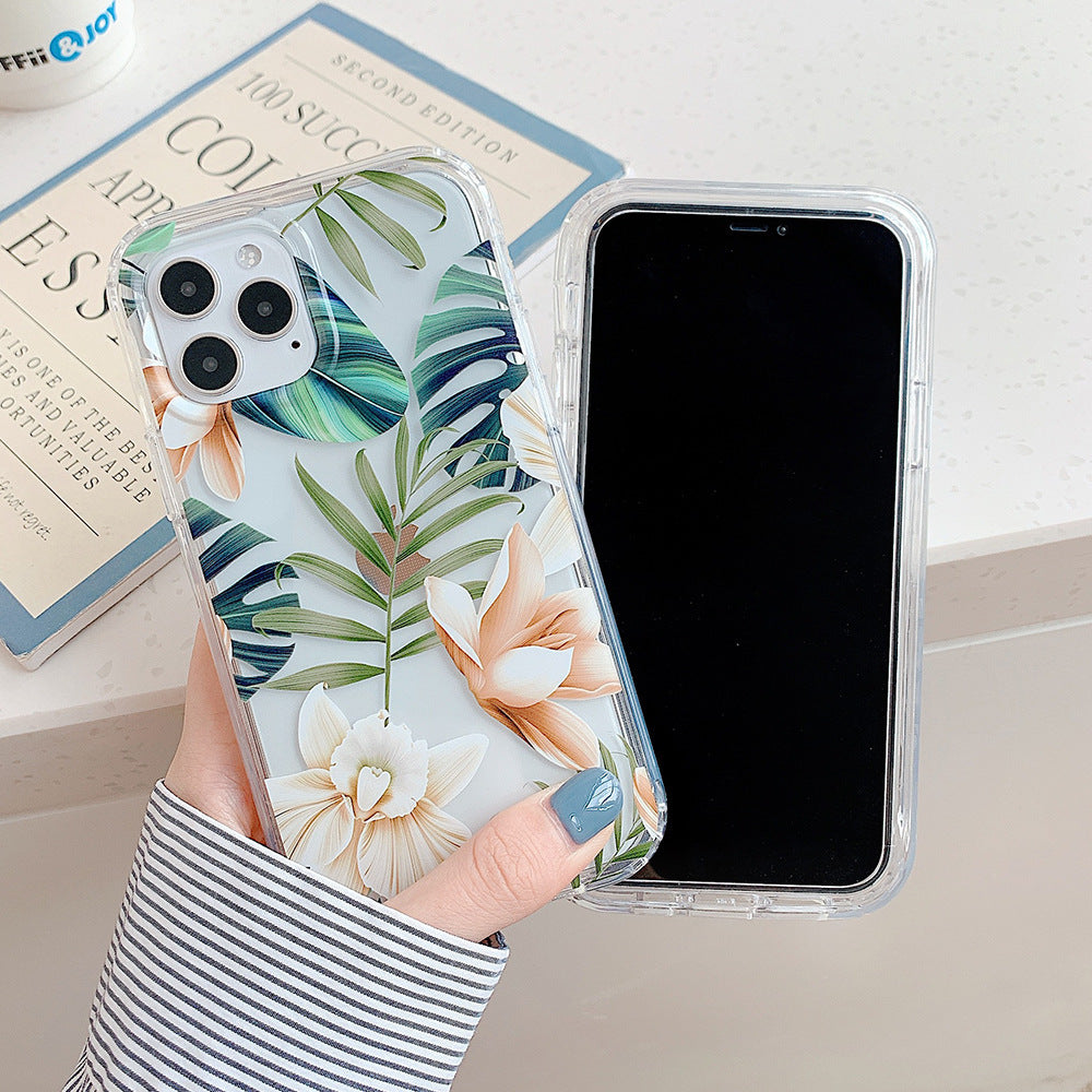 Banana Leaf Watercolor Flowers Are Suitable For Protecting Mobile Phone Cases CJDropshipping