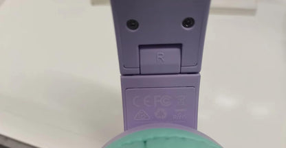 iClever HS19 Kids Headphones for School with Microphone, Safe Volume Limiter 74/85dBA, Over-Ear Girls Boys Headphones for Kids with FunShare Foldable Wired for iPad/Travel (Purple)