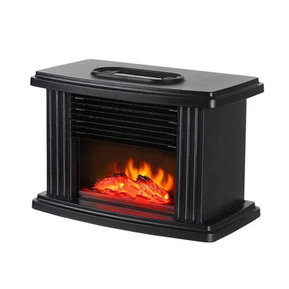 Electric Fireplace Heater LED Flame Effect Stove Maroon Asteria