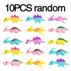 5-30 PCS Dinosaur Finger Catapult Decompression Toy TPR Finger Dinosaurs Slingshot for Kids Birthday Party Pranks Random Colour