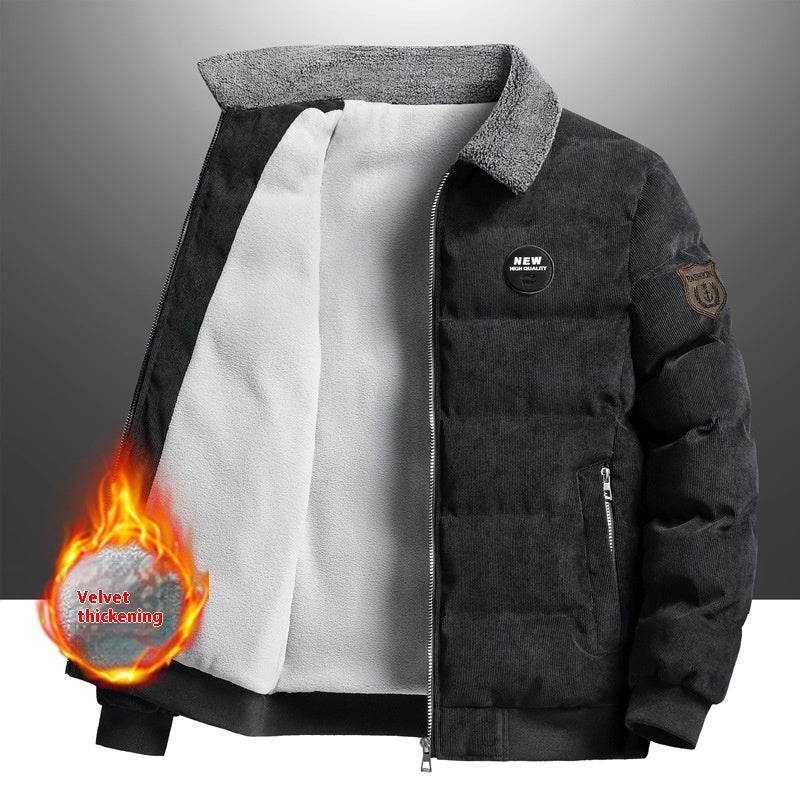 Men's Retro Lapels Leisure Corduroy Coat vwtuwoke Official Store