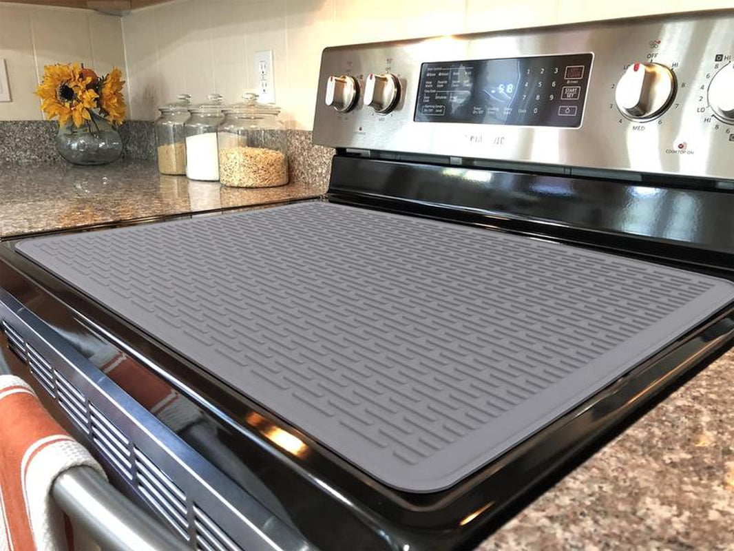 【Tik Tok Top Seller】Heat Resistant Silicone Stove Cover Mat& Utensils, Non-Slip Stove Protector, 2024 Kitchen Gadgets,Gifts for Mo,Winter Gift Heat Resistant Heat Resistant Handheld Kitchen Accessory Top Mat Silicone Non-Slip Stove Protector Mat