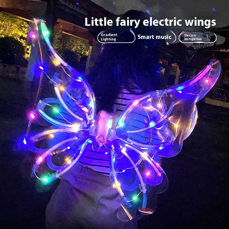 Light-emitting Children's Electric Butterfly Wings Back Decoration Angel Little Fairy Toy