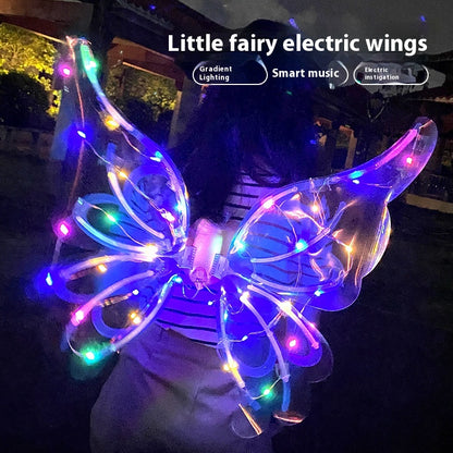 Light-emitting Children's Electric Butterfly Wings Back Decoration Angel Little Fairy Toy