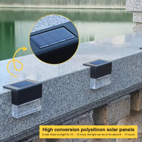 4 Pack Outdoor Deck Lights Solar Color Changing Path Garden Patio Pink Iolaus