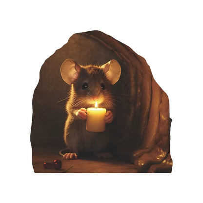 Cartoon Cute Little Mouse Hole Wall Stickers Kids Room Decoration PVC DIY Bedroom Mural Mous Reading Cooking Home Decor Declas