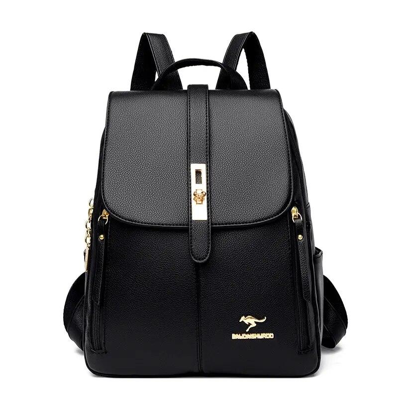 Mochila Cartera de Cuero Vintage