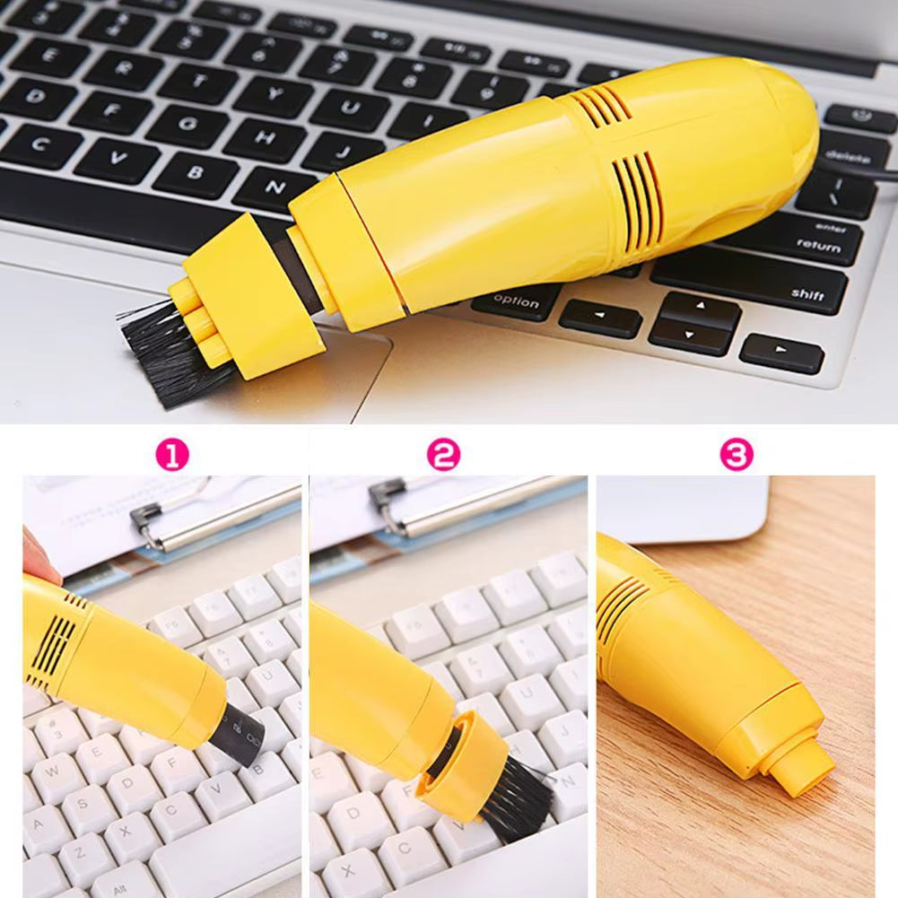 Mini Computer Vacuum USB Keyboard Cleaner PC Laptop Brush Dust Cleaning Kit MGO3 Quickly Absorb Stubborn Dust