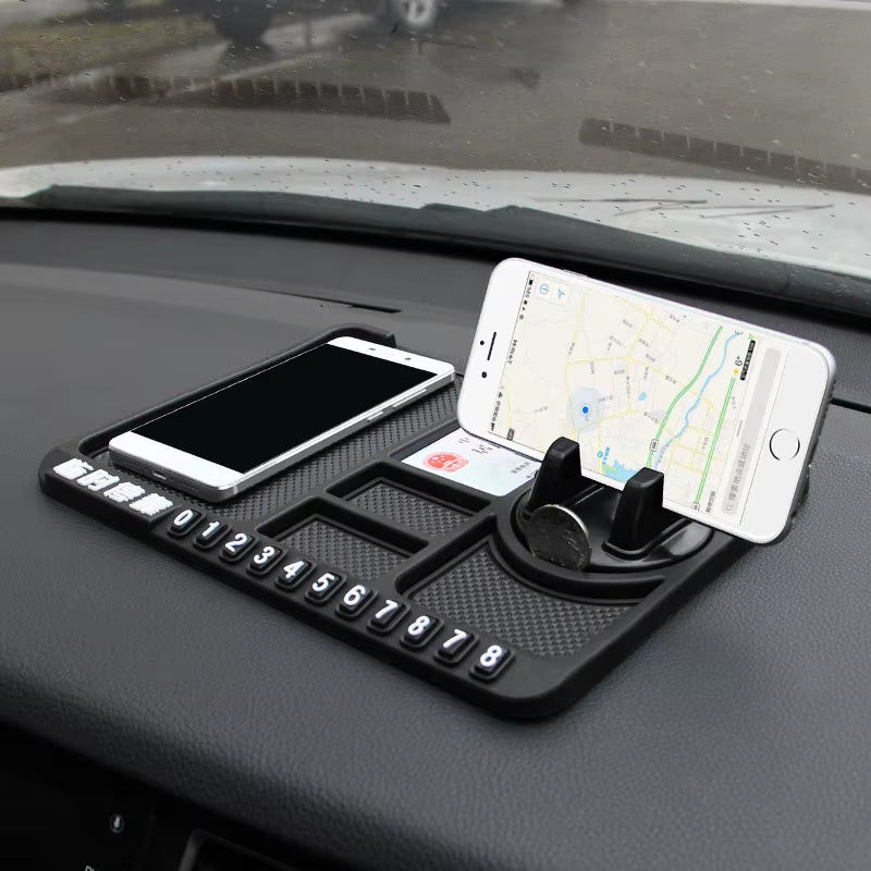 Non-Slip Phone Pad for 4-In-1 Car Parking Number Card Anti-Slip Mat Auto Holder Sticky anti Slide Dash Phone Mount