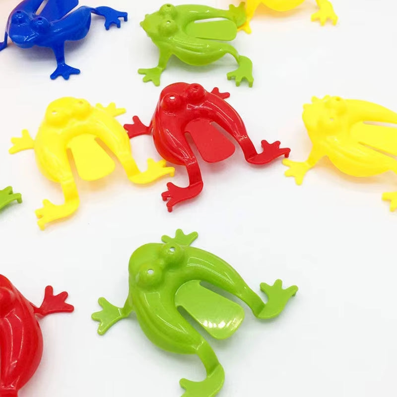 Jumping Frog Bounce Fidget Toys for Kids Novelty Assorted Stress Reliever Toys for Children Birthday Gift Party Favour 10-20Pcs