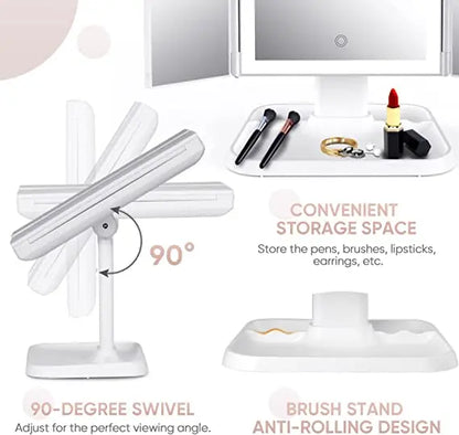 Trifold LED Makeup Mirror South Bay Evans General Store