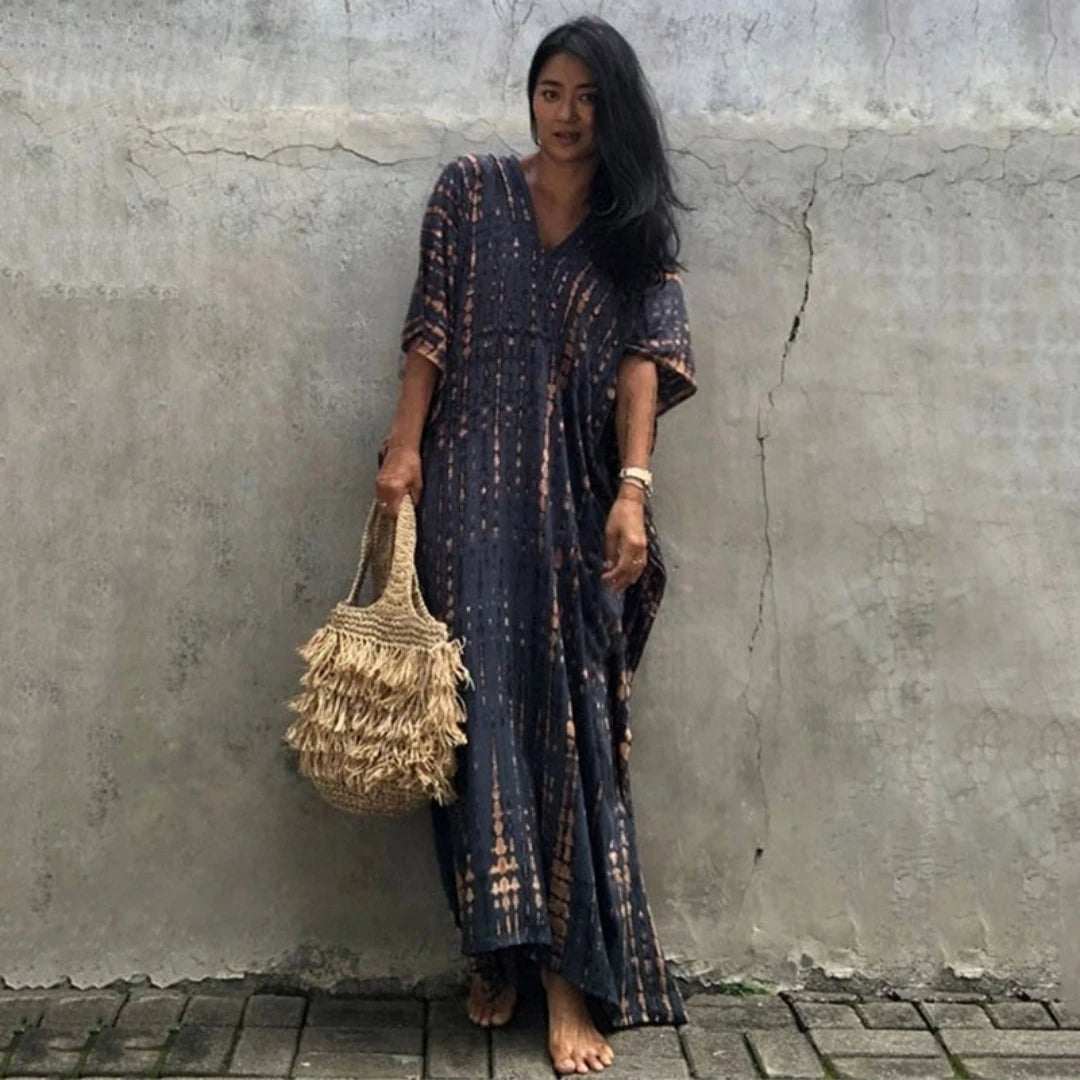 Women'S Beach Kaftan Dresses Half Sleeve Caftan Swimsuit plus Size Bathing Suit Cover Ups