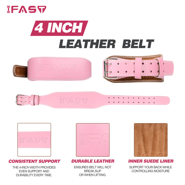 L Size Weightlifting Belt, Leather Weightlifting Belt With 4-inch Padded Waist Support, Suitable For Weightlifting, Cross Training, And Squat Practice Prohibited Platform Amazon, Temu