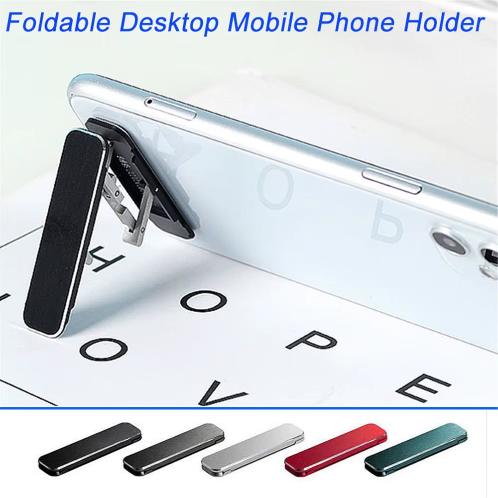 Mini Invisible Portable Foldable Mobile Phone Stand Aluminum Alloy Desktop Mount Material Holder Adjustable Angle