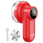 Coldsky Rechargeable Lint Shaver with Digital Display Fabric Shaver Sweater Shaver 3-Speeds with 6-Leaf Blades for Clothes Sofa