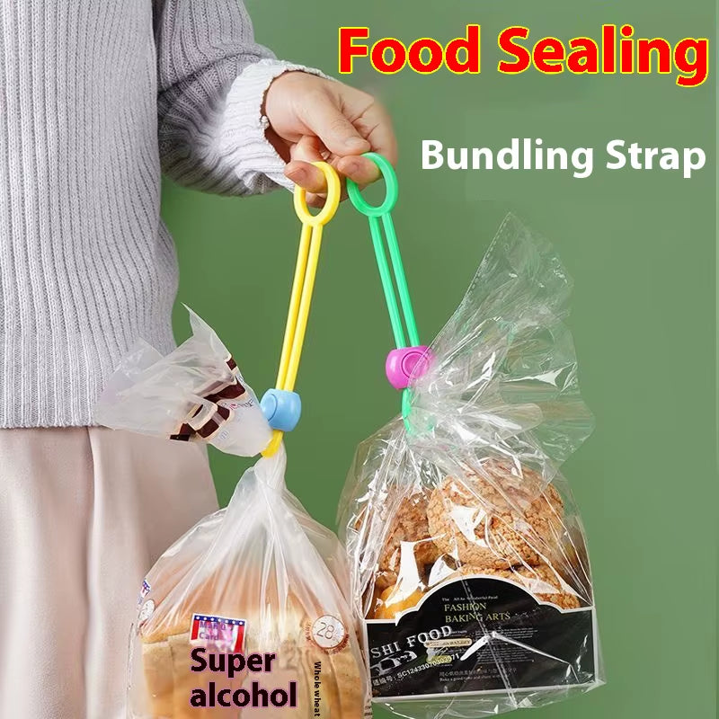 Color Sealing Rope Binding Kitchen Food Fresh-Keeping Sealing Clip Multi-Functional Cable Organizer Creative Tying Rope Binding