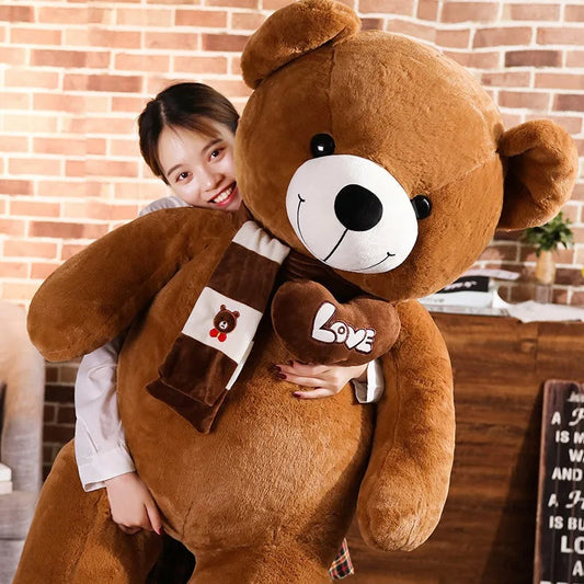 High Quality 4 Colors Teddy Bear With Scarf Stuffed Animals Bear Plush Toys Doll Pillow Kids Lovers Birthday Baby Gift Stone's Store