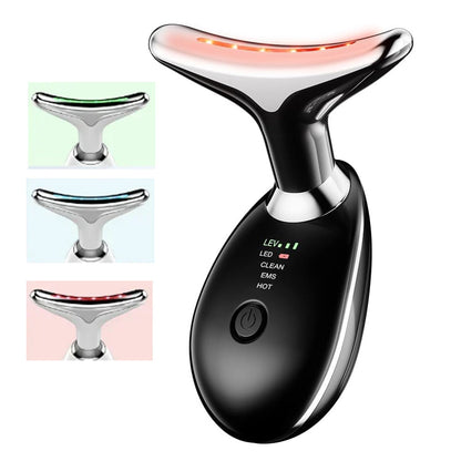 Neck & Face Massager - 3 Color Modes For Skin Rejuvenation and  Face Sculpting Amenos Dropshipping Store