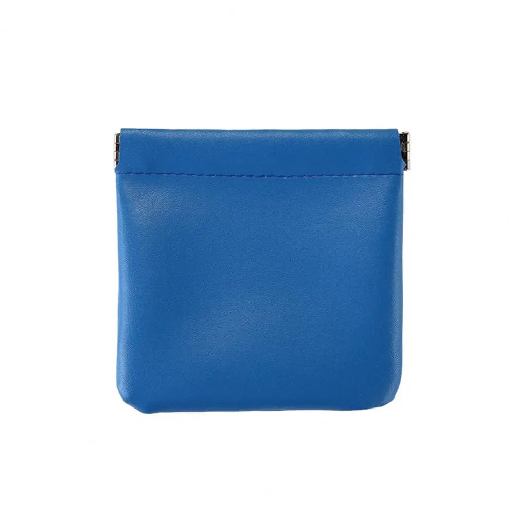 Small Storage Bag Automatic Closing Lipstick Pouch Leather Makeup Pouch Portable Coins Keys Cable Earphone Jewelry Organizer Bag