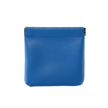 Small Storage Bag Automatic Closing Lipstick Pouch Leather Makeup Pouch Portable Coins Keys Cable Earphone Jewelry Organizer Bag