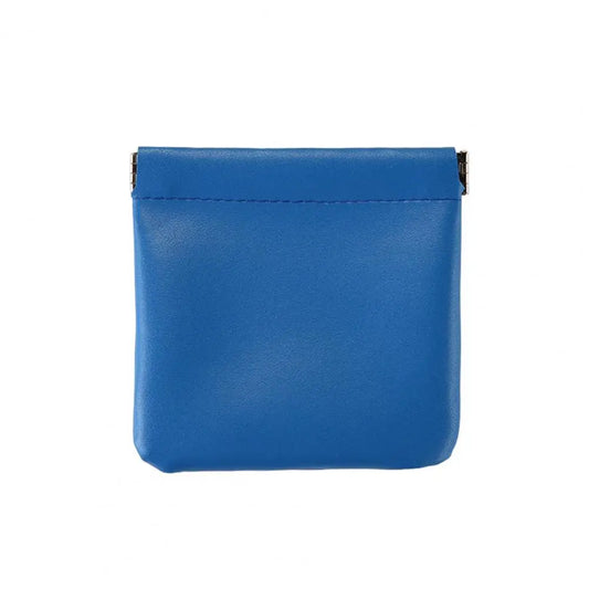 Small Storage Bag Automatic Closing Lipstick Pouch Leather Makeup Pouch Portable Coins Keys Cable Earphone Jewelry Organizer Bag