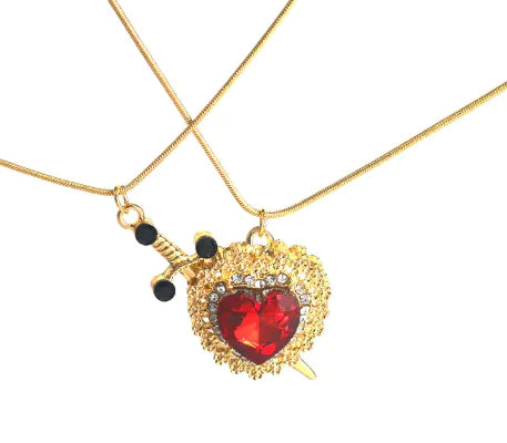 View details for Heart-shaped Pendant Diamond-embedded Love Necklace