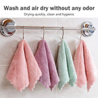 10 Counts Cleaning Cloth for Kitchen, Microfiber Premium Fabric Cloths, Double-Sided Dish Cleaning Cloths, Reusable Multi-Function Home Cleaning Cloth, Random Colors