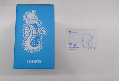 iClever HS19 Kids Headphones for School with Microphone, Safe Volume Limiter 74/85dBA, Over-Ear Girls Boys Headphones for Kids with FunShare Foldable Wired for iPad/Travel (Purple)