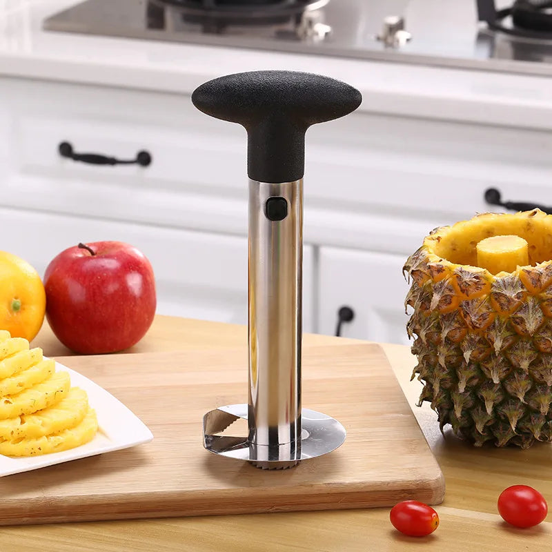 Pineapple Peeler Cutter Corer Slicers Stainless Steel Pineapple Corer Easy Fruit Parer Cutter Kitchen Restaurant Accessories