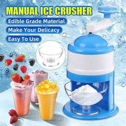 Portable Manual Ice Crushers Hand Crank Ice Shaver LavenderWorld Store