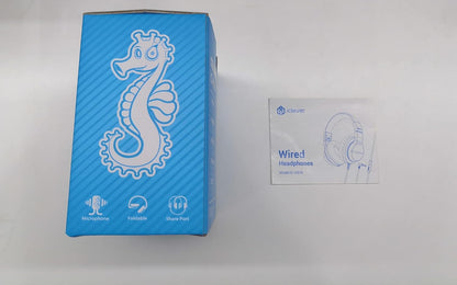 iClever HS19 Kids Headphones for School with Microphone, Safe Volume Limiter 74/85dBA, Over-Ear Girls Boys Headphones for Kids with FunShare Foldable Wired for iPad/Travel (Purple)