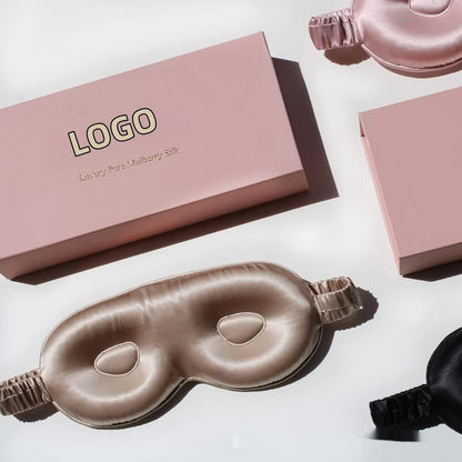 Shading And Ventilation Skin-friendly Mulberry Silk Stereo Eye Mask