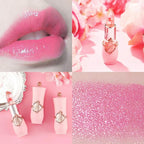 6-Pack Crystal Flower Jelly Lipstick – Long-Lasting Moisturizing Lip Balm, Magic Temperature-Activated Color Change Lip Gloss Makeup Moisturizer