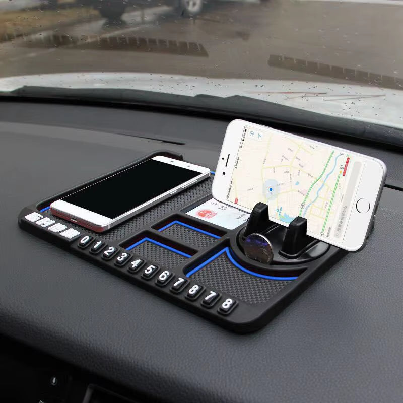 Non-Slip Phone Pad for 4-In-1 Car Parking Number Card Anti-Slip Mat Auto Holder Sticky anti Slide Dash Phone Mount