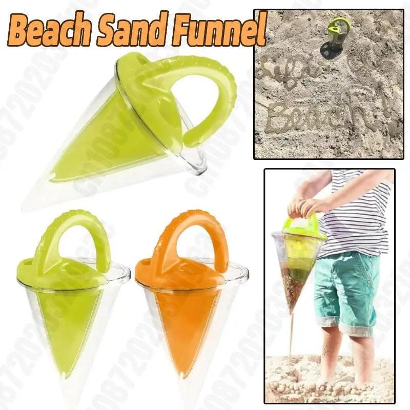 Children Beach Spilling Funnel Sand Water Mixing Funnel Gadgets Sand Overflow Funnel for Water Mixing Play and Castles Building