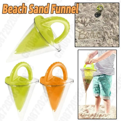 Children Beach Spilling Funnel Sand Water Mixing Funnel Gadgets Sand Overflow Funnel for Water Mixing Play and Castles Building