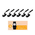 6 Pcs Universal Instant Zipper Repair Replacement Sliding Teeth Rescue Zipper Fixer Screw on for Bag 3 Different Size Sewing Kit