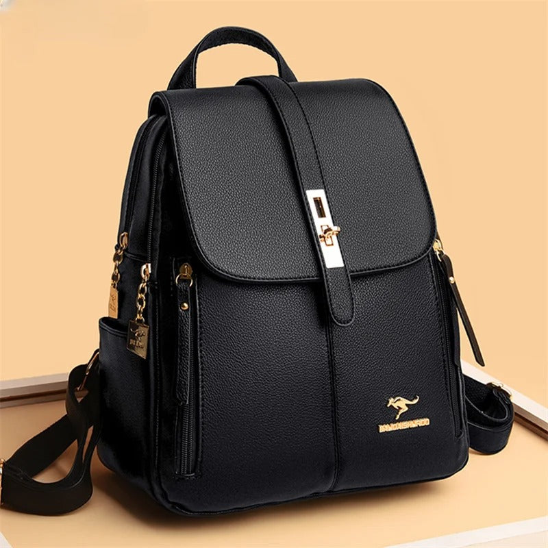Mochila Cartera de Cuero Vintage
