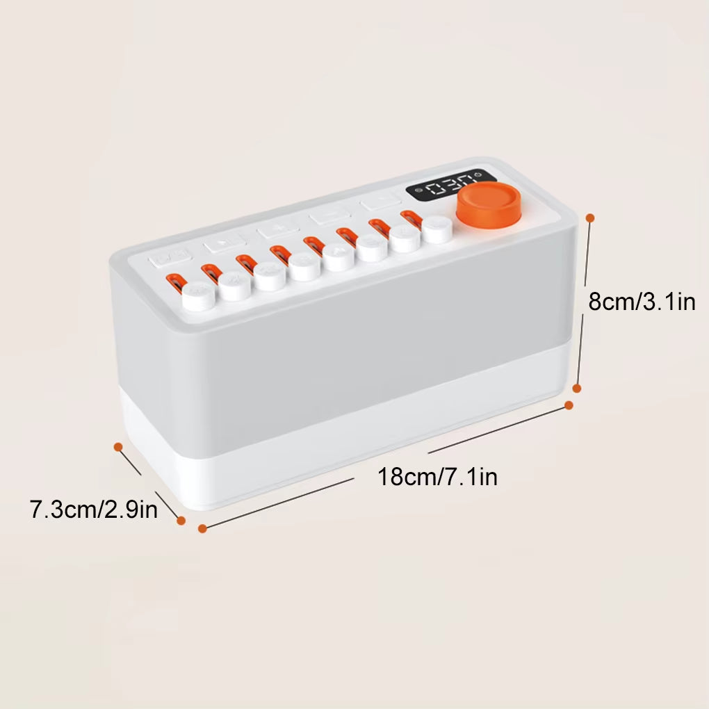 Portable White Noise Bluetooth Speaker Nature Sound Sleep Aid Music Box Wireless Stereo MP3 Music Player Support Timed Shutdown