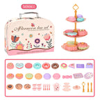 7 Afternoon Tea Sets Kid Pretend Play Toys Girls Play House Kitchen Food for Children Party/Picnic Gift Simulation Cup Cake