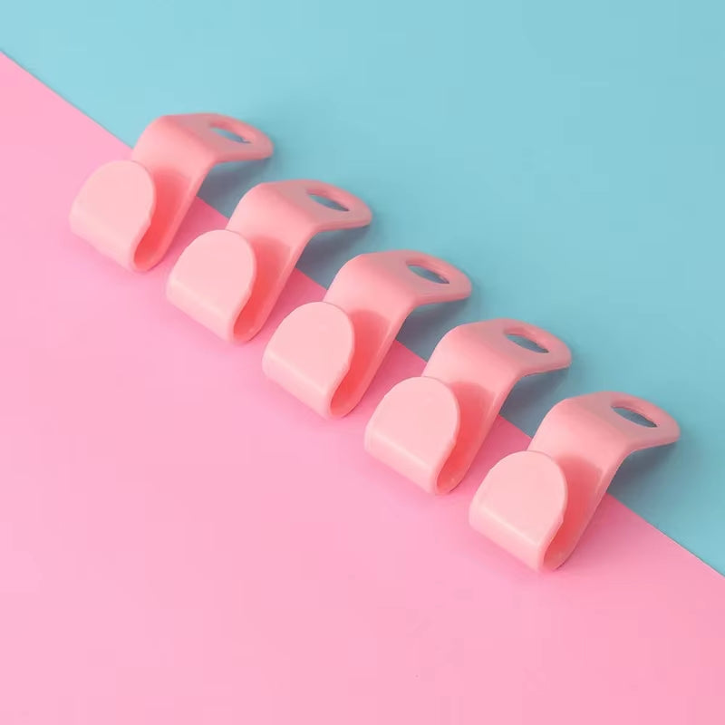 5Pcs Hanger Hook Connector Can Stack Clothes Hooks, Wardrobe Organizing and Storage Multifunctional Hook Connection Buckle
