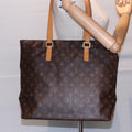 LOUIS VUITTON Monogram Cabas Mezzo Tote Bag M51151 LV Auth 78559 Odd Oversea Store