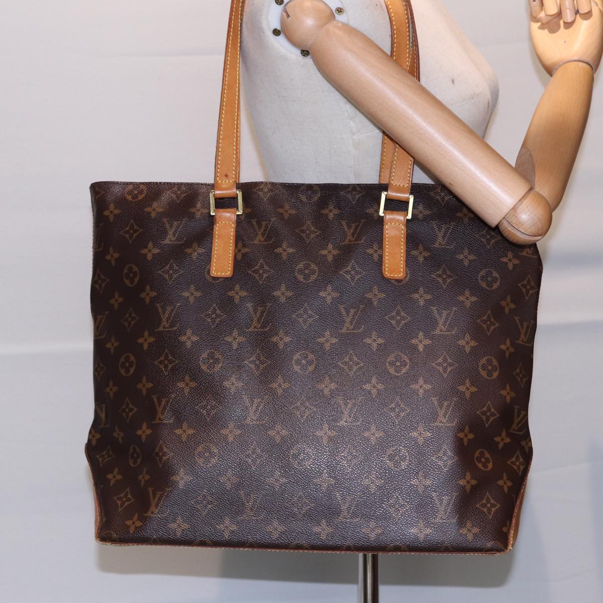 LOUIS VUITTON Monogram Cabas Mezzo Tote Bag M51151 LV Auth 78559 Odd Oversea Store