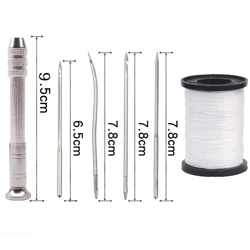 Leather Sewing Awl Set Replaceable Multifunctional Shoes Repair Tool Kit Punch Stitching Needles DIY Sewing Leathercraft