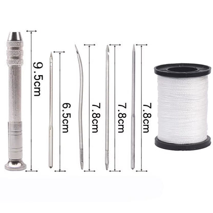 Leather Sewing Awl Set Replaceable Multifunctional Shoes Repair Tool Kit Punch Stitching Needles DIY Sewing Leathercraft